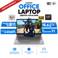 LENOVO - Notebook V15 G4 AMN, AMD ATHLON SILVER 7120U, 8 GB LPDDR5, 256 GB SSD, 15.6 FHD