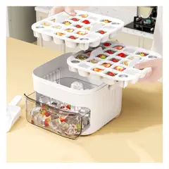 GENERICO - Hielera con Táper y Pala para Almacenar 42 Hielos