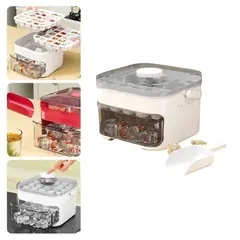 GENERICO - Hielera con Táper y Pala para Almacenar 42 Hielos