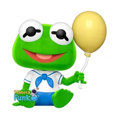 FUNKO - LOS MUPPETS BABY LA RANA RENE FLOCKED EXCLUSIVO KERMIT THE FROG