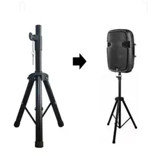 GENERICO - Soporte Trípode para Parlante 180 cm Ajustable Negro