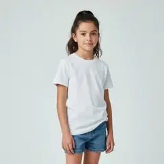 LE PETIT COMPANY - Polo Niño Niña Algodón Blanco Básico Escolar ANG Kidz