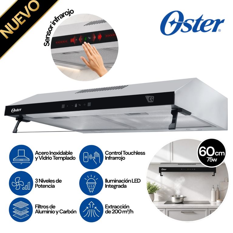 Campana Extractora Digital 24 Pulgadas Inox – OSPRHC24LSS