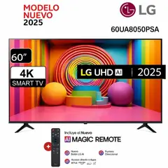 LG - Televisor LED 60 UHD 4K ThinQ AI 60UA8050PSA