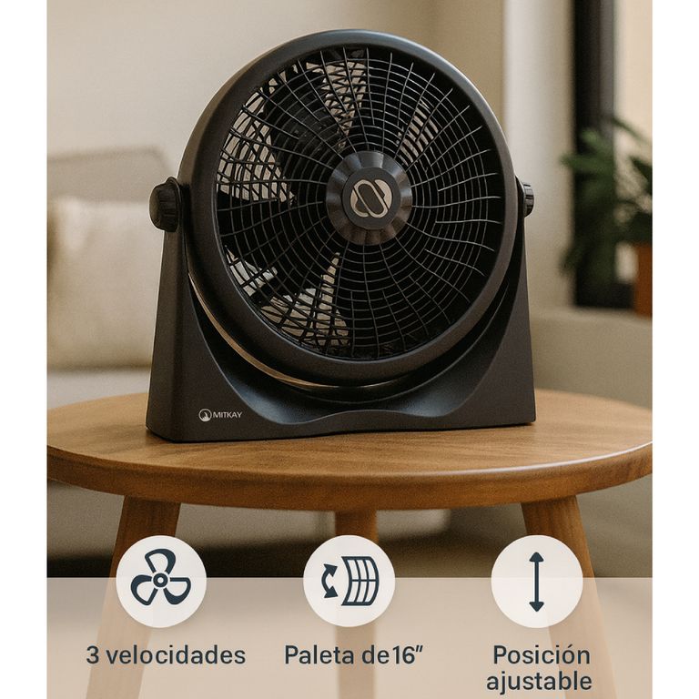 Ventilador Circular 16” VMC-1058 Circulador de Aire Potente y Compacto