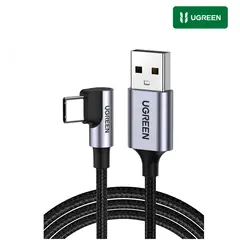 UGREEN - Cable USB-A a C 18W Angulo 90° 3A, para iPhone 16, pro, Galaxy S24, Pixel 8