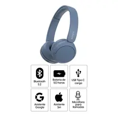 SONY - Audifono Inalambrico Wh-ch520 - AZUL