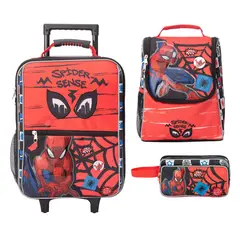 DISNEY CLASICOS - Set Maleta Lonchera Cartuchera Spiderman Colección C