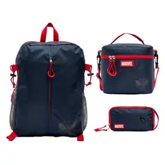 DISNEY CLASICOS - Set Mochila Lonchera Cartuchera Spiderman escolar Colección