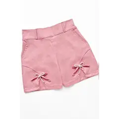 KIDS MASHMELO - Short con Detalle de Lazo y Pretina elasticada para niñas
