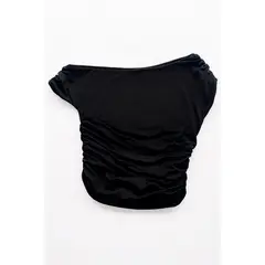 KIDS MASHMELO - Top de hombro descubierto con delicado elasticado en hombros y costado para niña