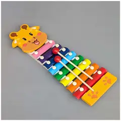 INSPIRA MARKET - Xilófono didáctico de madera 8 notas animalitos aleatorio