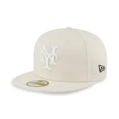 New Era - Gorra 59Fifty MLB New York Mets Coconut Open White