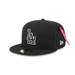 New Era - Gorra 59Fifty MLB Los Angeles Dodgers Alpha Industries Negro