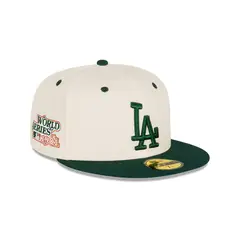 NEW ERA - Gorra 59Fifty MLB Los Angeles Dodgers Rsty Green Chrm Blanco