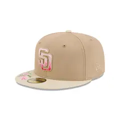 NEW ERA - Gorra 59Fifty MLB San Diego Padres Hand Stitched Floral Beige