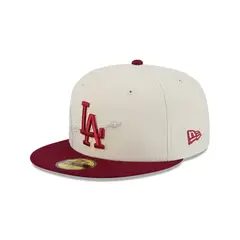 NEW ERA - Gorra 59Fifty MLB Los Angeles Dodgers NA Ecom Customs Blanco