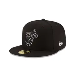 NEW ERA - Gorra 59Fifty Miami Heat NBA 5950 Blk/Whi Negro