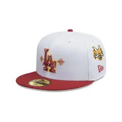 New Era - Gorra 59Fifty Los Angeles Dodgers MLB City Elements Rojo