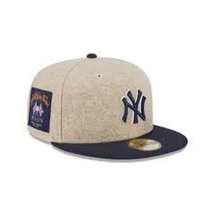 NEW ERA - Gorra 59Fifty MLB New York Yankees Herringbone Moon Beige