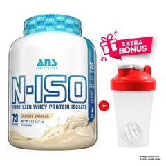 ANS PERFORMANCE - Proteína N-ISO WHEY PROTEIN ISOLATE 2.27 Kg Vainilla + Shaker