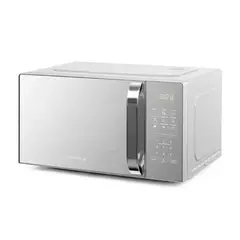 HOLSTEIN HOUSEWARES - Horno Microondas Holstein 20L Plateado con Funciones Rápidas