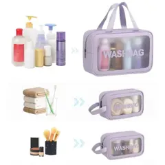 GENERICO - Estuches bolsos neceser para viaje Set x3 piezas