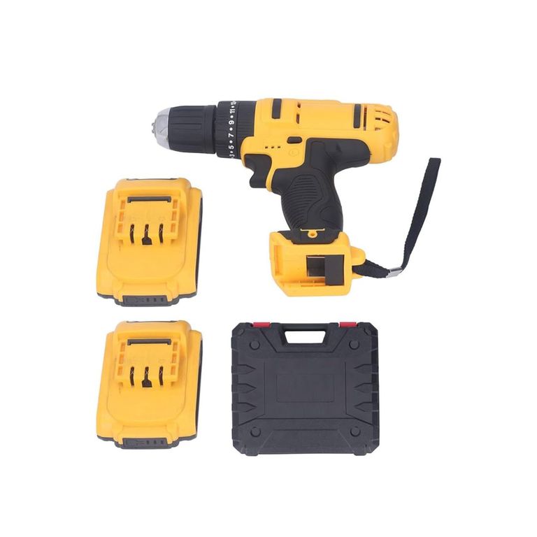 Taladro Con Dos Baterías Portátil