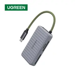 UGREEN - Lector Tarjetas SD y MicroSD Con Cable USB-C Ultra Rápido 170MBs Compacto Para Laptop PC Celular