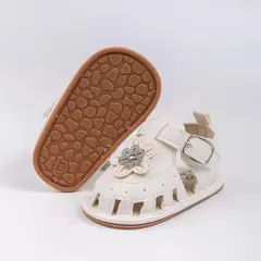 GENERICO - Zapatitos para bebé - Sandalias bebé - Blanco humo