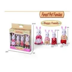 GENERICO - Set Ternurines con forma de conejos x4