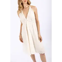 LUVARO - Vestido Corto Midi Textura