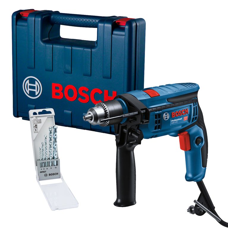 Taladro Percutor 1/2'' 750W + Kit 5 Brocas GSB 13 Re