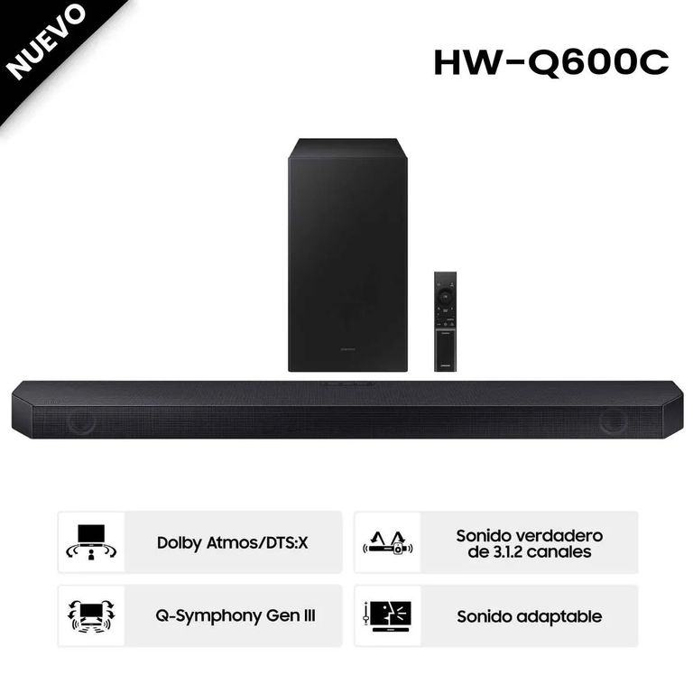 Soundbar Bluetooth 312 CH HW-Q600CPE