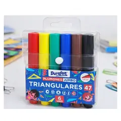 GENERICO - SET DE 6 PLUMONES DURAFAN