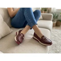 GENERICO - Mocasines Casuales Mujer De Cuero Legitimo
