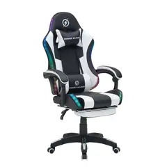 GENERICO - SILLA GAMER SHADOW WHITE LUCES RGB