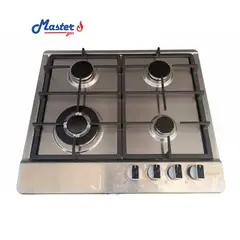 MASTER - Cocina empotrable de 4 hornillas, acero inoxidable Marca Mastergas