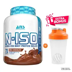 ANS PERFORMANCE - N-Iso Hidrolizada Whey Protein 2700 Gr / 2.27 Kg - ANS Chocolate + SHAKER