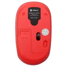 TEROS - MOUSE ÓPTICO INALÁMBRICO TE-1223S 800-1200-1600 DPI RECEPTOR USB 4 BOTONES