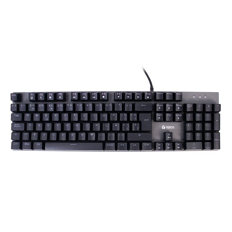 TECLADO GAMER TE-4074G RGB USB 20 NEGRO