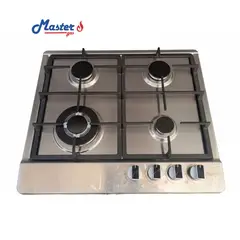 MASTER - Cocina encimera de 4 hornillas, acero inoxidable Marca Limagas