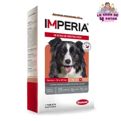 IMPERIA - Antipulgas masticable para perros de 10 a 20 kg