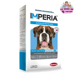 IMPERIA - Antipulgas masticable para perros de 20 a 40 kg