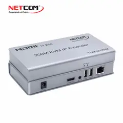 GENERICO - EXTENDER KVM HDMI + USB VIA CAT5E/CAT6/CAT7/CAT8 UHD 1080p@60Hz DE 200 MTS - NETCOM