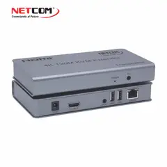 GENERICO - EXTENDER KVM HDMI + USB VIA CAT5E/CAT6/CAT7/CAT8 UHD 4K@30Hz DE 120 MTS - NETCOM