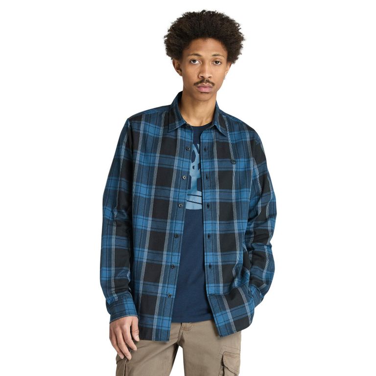 Camisa Herringbone Flannel Check Hombre Hombre