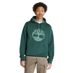 TIMBERLAND - Polera Northwood Us Tree Logo Brushback Hoodie Hombre