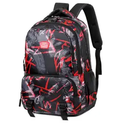 DANWEILE - Mochila de camuflaje para adolescentes - Rojo