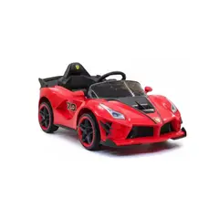 GENERICO - CARRO MONTABLE INFANTIL DEPORTIVO ROJO CON CONTROL PARENTAL